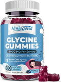 Glycine 3g Gummies, Organic L-Glycine with NAC Supplements for Sleep & Cellular Support, Plus B6, L-Theanine & Taurine for Nerve, Liver Detox & Immune Health, Sugar Free, Vegan, 60 Chews