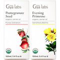 Gya Labs Pomegranate Seed Oil for Skin & Evening Primrose Oil for Face Set - Aromatherapy Grade Essential Oils Set - 2x3.4 fl oz