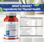 1 Body Thyroid Support Supplement, 90-Day Supply, 2 Pack with B12, Iodine, Zinc, Selenium, Ashwagandha, Non-GMO Vegetarian Formula (60 Count (Pack of 2))