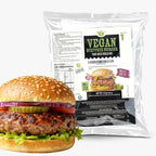 Creative Pea Beeffree Burger Mix 4-Pack | Plant-Based Patties | High-Protein Shelf-Stable Pea Protein | Just Add Water & Oil | Quick Vegan Meal Kit | Gluten-Free | 4 x 65g