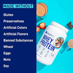 LeanFit® Grass-fed Whey Protein Powder, Natural Chocolate, Gluten-Free, Keto-Friendly & Low-Carb 24g Protein, 23 Servings, 858g (1.89 Pound) Tub