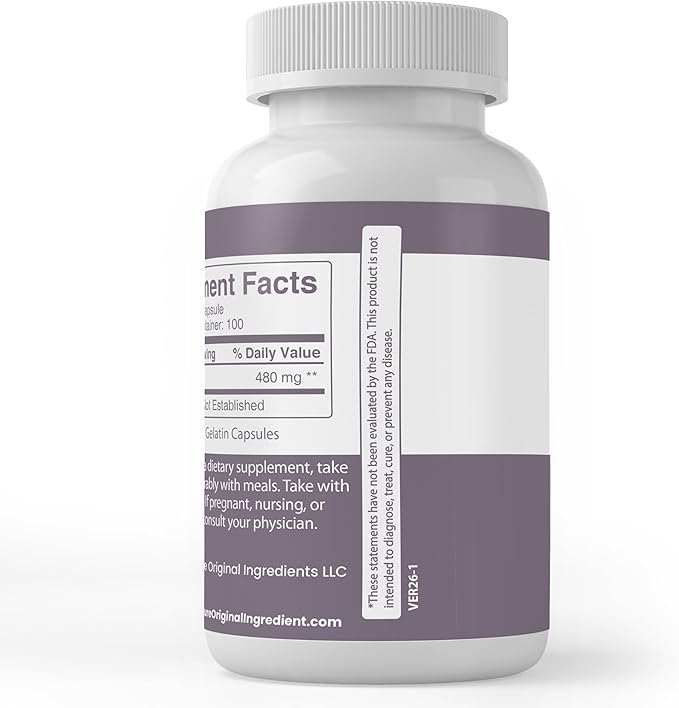 Pure Original Ingredients Black Cohosh Root, (100 Capsules) Always Pure, No Additives Or Fillers, Lab Verified