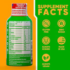 Vitamin Energy Immune+ Extra Strength Energy Shot Watermelon Burst 8 Pack, 260mg Natural Caffeine, B-Vitamins, Citicoline, Green Tea, Immunity & Focus Support, Zero Sugar, Gluten-Free 1.93 fl oz