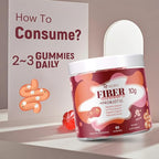 Migcopat Fiber Gummies with Probiotics,10G Fiber per Serving No Sugar Added Apple Flavor, with 10 Billion CFU Probiotics Blend, Apple Cider Vinegar, Vitamin C, Inulin, Bloating Support 90 Count
