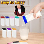 21 Pack Protein Powder Travel Bulk Containers 7 Colors Mixed Reusable Resealable Portable Bags Clear EVA Packets to Go Supplement Storage Organizer for Gym Workout Fitness