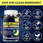 Melatonin 20mg Gummies for Adult: Sugar Free Melatonin Supplement Extra Strength with Ashwagandha L-Theanine Magnesium Turmeric Vitamin D3 B6 B12 - Non-Habit Forming for Women Men(120Count)