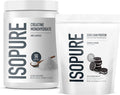 Isopure Bundle of Zero Carb 100% Pure Whey Isolate Protein Powder, Cookies & Cream, 25g Protein Per Serving, 1 Lb, 15 Servings + Isopure 100% Pure Creatine Monohydrate Powder, 100 Servings