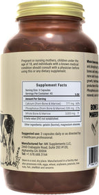 MK Supplements Grass-Fed Bone & Marrow Capsules | Collagen Types I & II + Bone Peptides + Marrow | Whole-Food Calcium Matrix | New Zealand Raised | 135 Capsules