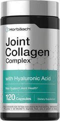 Horbäach Joint Support Supplement | 120 Capsules | with Collagen and Hyaluronic Acid | Joint Health Complex | for Men & Women | Non-GMO, Gluten Free