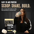 Animal Whey Isolate Protein Powder - Loaded for Pre & Post Workout Muscle Builder and Recovery with Digestive Enzymes for Men & Women - 25g Protein, Great Taste, Low Sugar - Vanilla 10 lbs