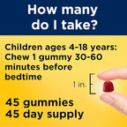 Nature Made Kids First Sleep Melatonin Gummies, 100% Drug-Free Sleep Aid, Kids Sleep Gummies for Restful Sleep, 45 Count