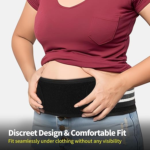 Sacroiliac SI Joint Hip Belt for Women Men-Alleviate Sciatica|Pelvic|Back|Lower Back Support, Pelvic Support Belt, Adjustable Lumbar Pain Relief, Trochanter Belt,Black, XL(Hip Size 52"- 63")