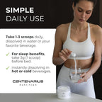 Premium Glycine Powder 250g | Amino Acids Supplement for Post Workout Muscle Recovery, Digestion, Sleep Aid + More - Vegan, Additive-Free, Third-Party Tested | Centenarius Nutrition