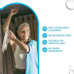 WaterWipes Sensitive Whole Body Cleansing Wipes, 99.9% Purified Water, XL Textured Wipes, Incontinence Care, Fragrance Free, 360 Count (12 Packs)