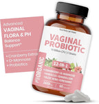 Women’s Vaginal Microflora Probiotic Complex | Everyday Freshness & Comfort Formula | 12-in-1 Blend with Cranberry, D-Mannose & Hibiscus | Third-Party Tested, cGMP Facility, Vegan, Non-GMO, 60 Caps