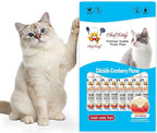 Cat Treats Lickable | Grain-Free Cat Food Toppers| Creamy Puree Squeeze Ups Urinary Tract Health & Kidney Support | 0.5 oz. Each Tube, Chicken with Cranberry Recipe | 10 Tubes