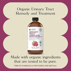 Complete Natural Products Urinary Tract Complete 16oz - Liquid Supplement for Urinary Tract Health with Organic Cranberry, D-Mannose, Beet Root, Fennel Seed, and Turmeric