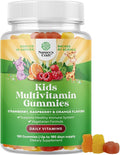 Natures Craft Plant Based Kids Multivitamin Gummies - Multivitamin for Kids Immunity Support Gummies with Vitamins A C D3 E B and Zinc Gelatin and Gluten Free Non-GMO Vitamins Gummy Formula 180ct