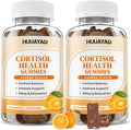 15-in-1 Cortisol Gummies, Cortisol Supplements with Magnesium Glycinate Ashwagandha Rhodiola Rose and L-theanine Complex for Relaxation, Zzz Support and Cortisol Levels, Orange Flavor, 120 Count