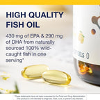 Metagenics OmegaGenics Fish Oil EPA-DHA 720 mg - High Potency Omega-3 Supplement* - Supports Heart, Joint, Brain & Immune Health* - Sustainably Sourced, Purity-Tested Fish Oil - 240 Softgels
