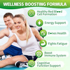 Pack of 2 Iron Gummies for Women & Men, Iron Supplement Plus Calcium, Zinc, Folate & Vitamin B12, C, B6 - Energy Support, Immune Health, Pineapple Flavor, 120 Count