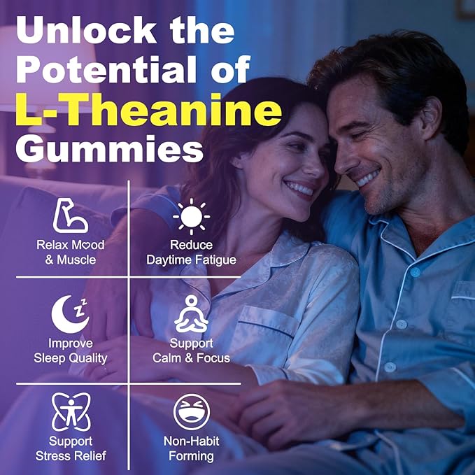 180 Count | L-Theanine Gummies for Kids & Adults - L Theanine Supplements with Ashwagandha, GABA & 5HTP - Support Natural Relaxation, Calm, Deep Zzz & Stress Relief, Strawberry Flavor