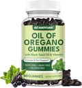 Oil of Oregano Gummies with Black Seed Oil + Vitamin D3, Oregano Oil Organic High Carvacrol, Immune & Digestive Support, Antioxidant Support, 60 Gummies