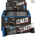 MET-Rx Big 100 Protein Bar, Meal Replacement Bar, 32G Protein, Super Cookie Crunch, 3.52 Oz (Pack of 9)