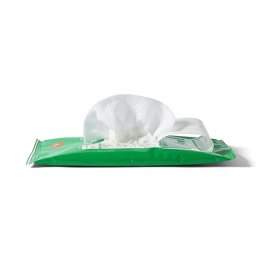 Medline Readycleanse Meatal and Perineal Cleansing Cloth, Fragrance Free, Hypoallergenic, 8" x 8", 5 Count (Pack of 30)