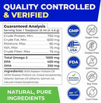 PAWFECTCHEW Fish Oil for Dogs - Natural Omega-3 - Skin & Coat Support - Liquid Food Supplement for Pets - Natural EPA + DHA Fatty Acids for Joints, Immune & Heart Health 16 fl oz