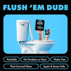 DUDE Wipes Double Deuce Unscented Travel Wipes - 2 Wipes per Pack (40 packs, 80 Count) - On-The-Go Adult Flushable Wipes for Sensitive Skin - Infused with Vitamin E and Aloe - Septic and Sewer Safe