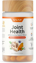 Snap Supplements Joint Health Support Supplement, Plant Based Glucosamine & MSM Supplement, Joint Supplement to Support Movement, Flexibility and Strength, Joint Support Supplement, 90 Capsules