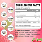 Potassium Citrate Gummies, High Potassium Supplement 1200mg Support Leg Cramps & Muscle Health, Potassium Gummies for Adults & Kids, Vegan, Raspberry Flavor 60 Count