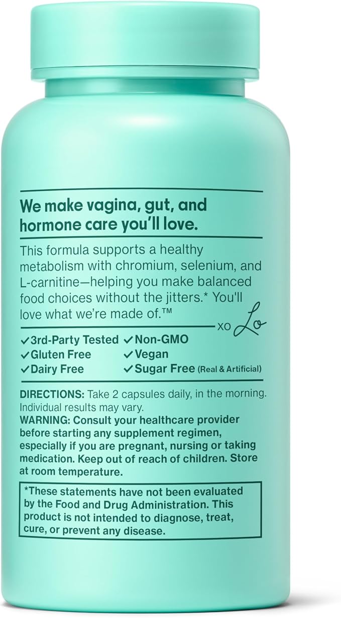 Love Wellness Hello Burn Balance | Metabolism Booster for Women | Supports Energy, Cravings Control & Thyroid Support with Selenium & Green Tea | Non-GMO, Gluten-Free & Vegan | 60 CT