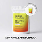 Sparkle Wellness FORTIBONE Bioactive Collagen Peptides | Collagen Powder Supplement with Nutra C Buffered Vitamin C for Bone Health | Bone Mineral Boost (No Flavor) [30 Serves]