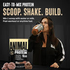 Animal Whey Isolate Protein Powder - Loaded for Pre & Post Workout Muscle Builder and Recovery with Digestive Enzymes for Men & Women - 25g Protein, Great Taste, Low Sugar - Chocolate 10 lbs