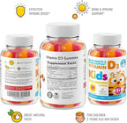 DR. MORITZ Vitamin D3 Gummies for Kids & Adults 2000 IU - High-Absorption Vitamin D Kids Gummies Supplements - Vegetarian, Immune Support D3 for Adults & Kids (60 Count)