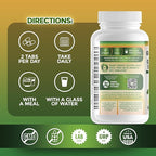GreeNatr Ginko Biloba & Panax Ginseng Supplement - Red Ginseng for Memory and Focus - Ginkgo Biloba for Good Vision, Immune System and Improved Blood Flow (360 Tablets: 6 Bottles)