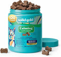 Solid Gold Calming Chews for Dogs - Dog Calming Chews w/Melatonin for Separation, Stress & Hyperactivity Relief - Supports Relaxation for Travel, Fireworks & Storms - All Ages & Sizes - Bacon 120ct