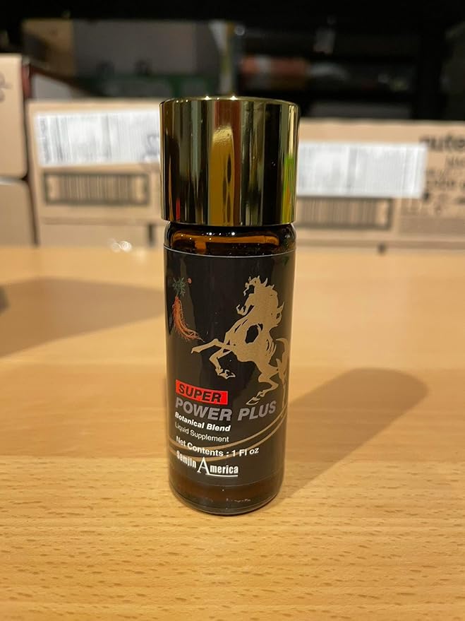 Elestoria Power Plus Super - 10 Bottles Super Power-Plus Botanical Blend Liquid Supplement (1 FL OZ) Korean Ginseng Extract Ginseng Supplement Natural Men Tonic Ginseng Root Korean Red Ginseng Drops