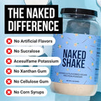 NAKED Shake - Vanilla Protein Powder - Plant Based Protein Shake with Mct Oil, NSF Certified, Gluten-Free, Soy-Free, No Gmos Or Artificial Sweeteners - 30 Servings