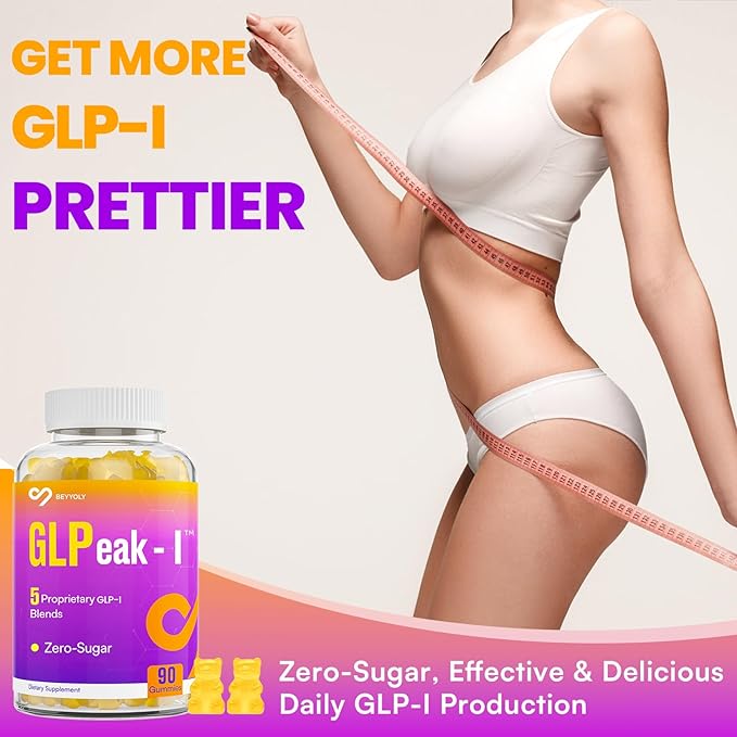 GLP-I Probiotic Gummy for Women and Men, 17-in-1 GLP-I Supplement with Akkermansia Probiotic, GLP-I Berberine Gummies, GLP-I Akkermansia Gummy, Yuzu Flavor, Zero-Sugar, 90 Gummies