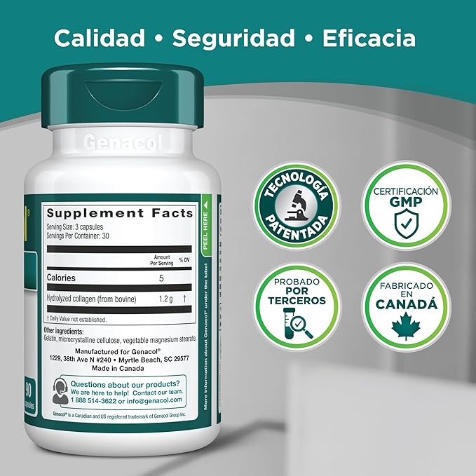 Genacol Original – Collagen Supplement with Ultra-Hydrolyzed Collagen Peptides, Maintains Joint Health, for Joints & Knees, 90 Capsules (30-Day Supply)