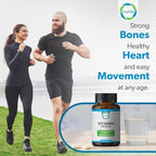 Vitamin D3 K2 5000 IU (MK-7 90 mcg) Supplement – 120 Veg Capsules – K2 D3 Vitamin Supplement for Bone, Heart & Immune Support & Calcium Absorption- Non-GMO, Gluten Free - Made in USA