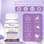 13-in-1 Myo Inositol & D-Chiro Inositol for Women,2460mg-40:1 Ratio Supplement Plus Alpha Lipoic Acid/Folate/Vitex/Magnesium,60 Vegan Capsules