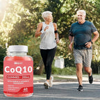 Sugar Free CoQ10 Gummies 200 MG, Coenzyme Q10 (Ubiquinone) Gummies for Adults, Co Q10 Supplement with Omega-3, Magnesium, Energy, Brain Support