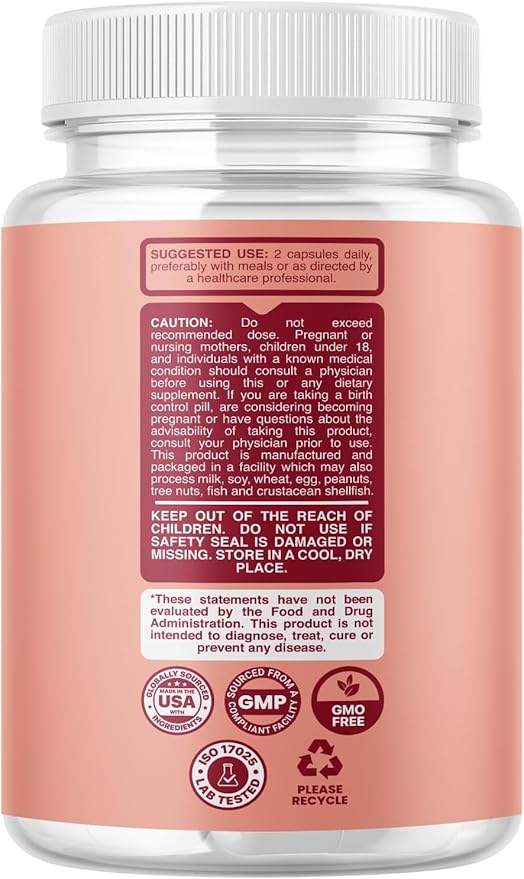 Phytoral Complete Herbal Menopause Supplement for Women - Female Hormone Balance Capsules for Night Sweats Hot Flashes & Mood Swings with Dong Quai Chaste Berry & Black Cohosh Root - 60 Count