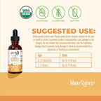 MARYRUTH'S USDA Organic Vitamin D Drops | Vitamin D3 Liquid | Sugar Free | Liquid Vitamin D Drops Immune Support for Infants & Toddlers | VIT D3 | Gluten Free | Non-GMO | 90-150 Servings