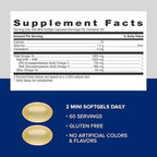 GNC Triple Strength Fish Oil Mini Omega 3 Supplement, 1000mg EPA and DHA, Supports Heart, Brain, Skin, Eye and Joint Health, 120 Mini Softgels