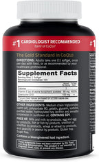 Qunol Ultra CoQ10 100mg, 3x Better Absorption, Patented Water and Fat Soluble Natural Supplement Form of Coenzyme Q10, Antioxidant for Heart Health, 240 Count Softgels